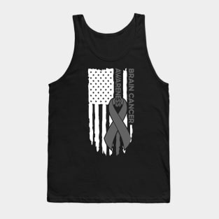 Brain Cancer Flag Brain Cancer Awareness Tank Top